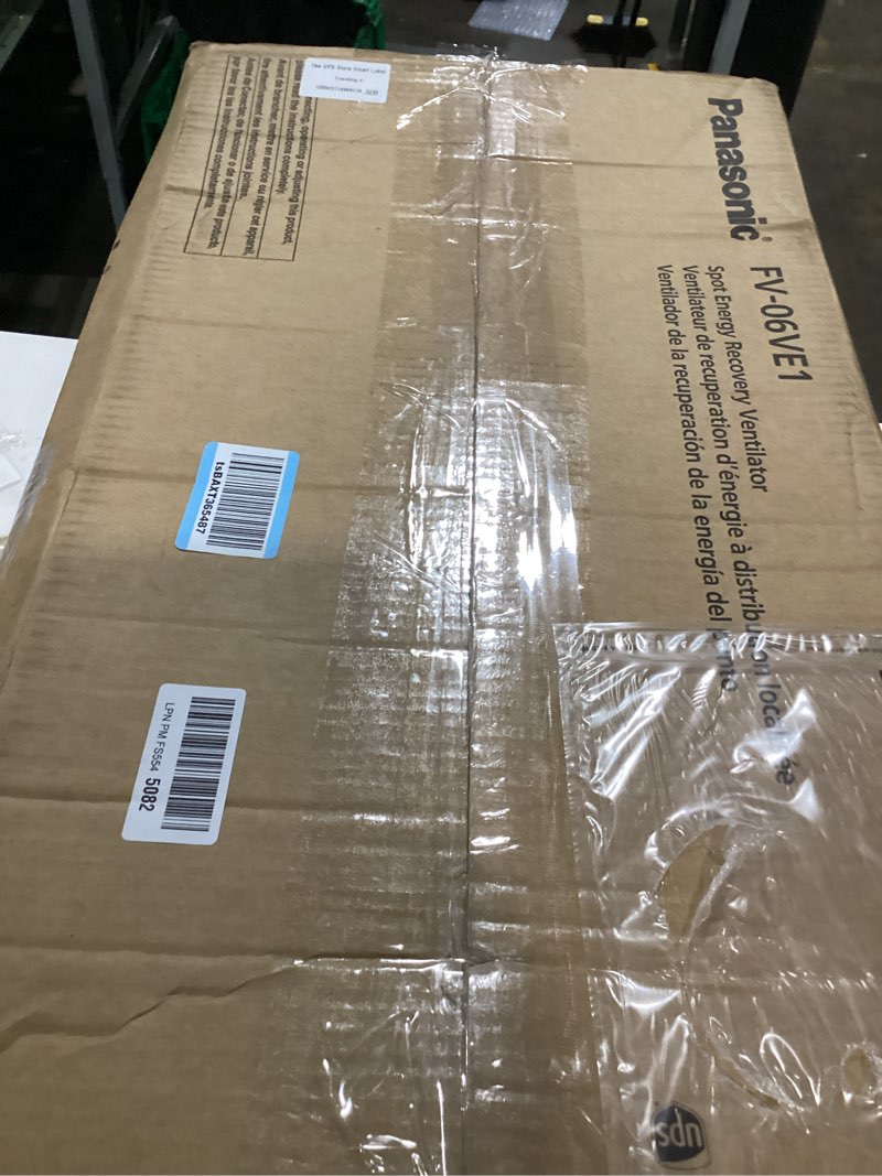 Condition photo showing Good Condition for panasonic whispercomfort 60 energy recovery ventilator (erv), wall/ceiling mount exhaust fan, fv-06v