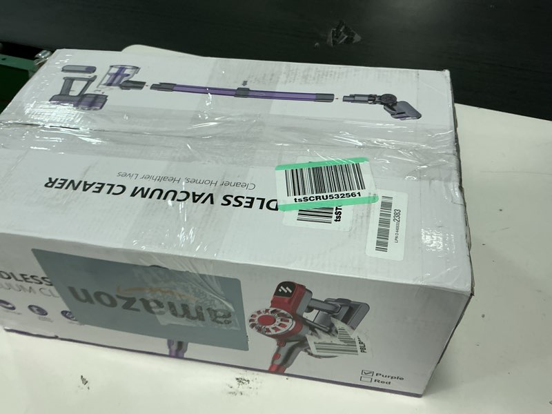 Condition photo showing Good Condition for Cordless Vacuum Cleaner for Home,Lightweight Stick Vacuum Cordless Rechargeable with Power Suction, Up to 35 Mins Runtime, Hardwood Floor Vacuum for Pet Hair,Carpets,Tile(Black Red)