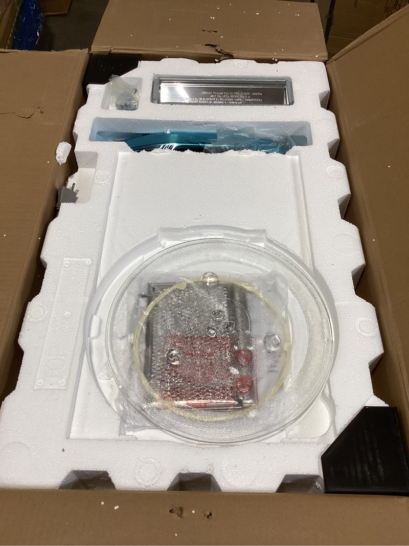 Condition photo showing New/Like New for Midea MOR17BSA-SS 1.7 Cu.ft. Over The Range Microwave Oven with Smart Touch Panel, Auto Cooking Menu, 1000 W, 300 CFM Ventilation, in Stainless Steel