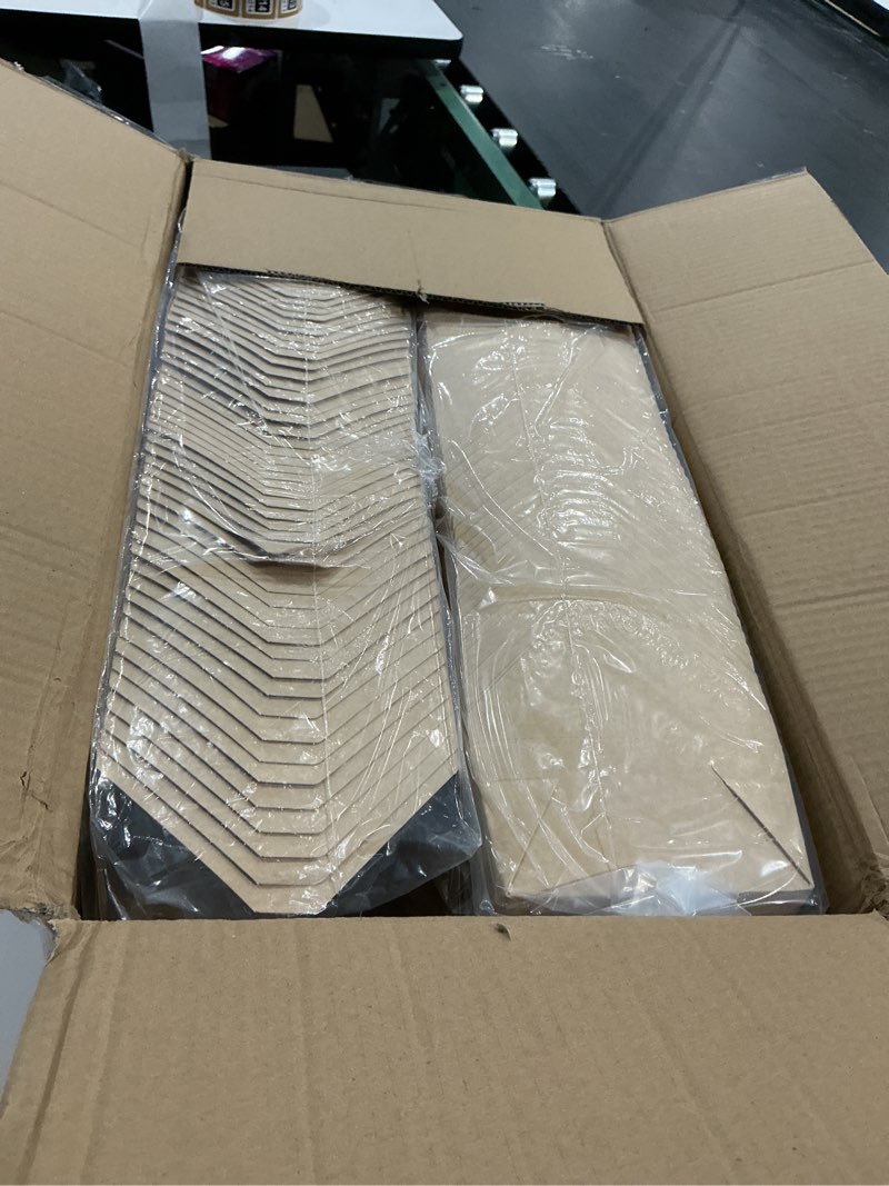 Condition photo showing As Is for 48 oz take out food containers 100 pack, disposable kraft paper to go containers boxes, microwaveable leak and grease proof take out boxes for restaurant, catering and party