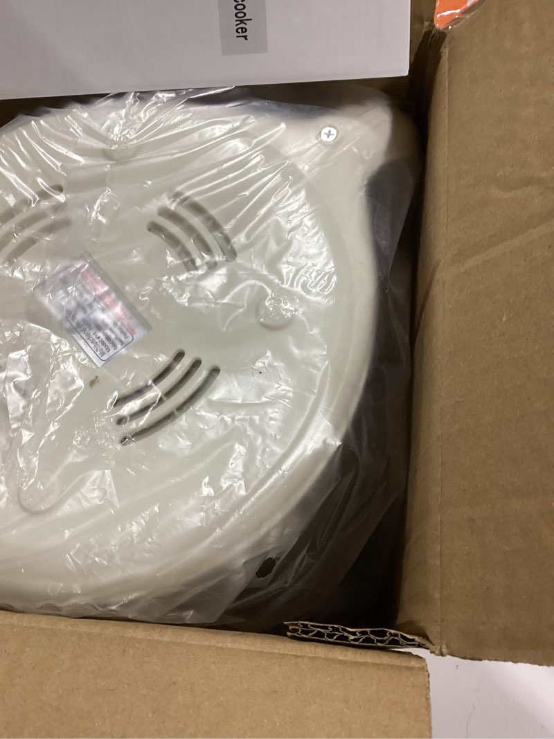 Condition photo showing Good Condition for ?cglightwsparkle Electric Hot Pot with Steamer Cooker,2L stainless steel Portable Ramen Pot,lazy pot, Noodles/Soup/Shabu/Travel Dorm Cooking(white) 01White