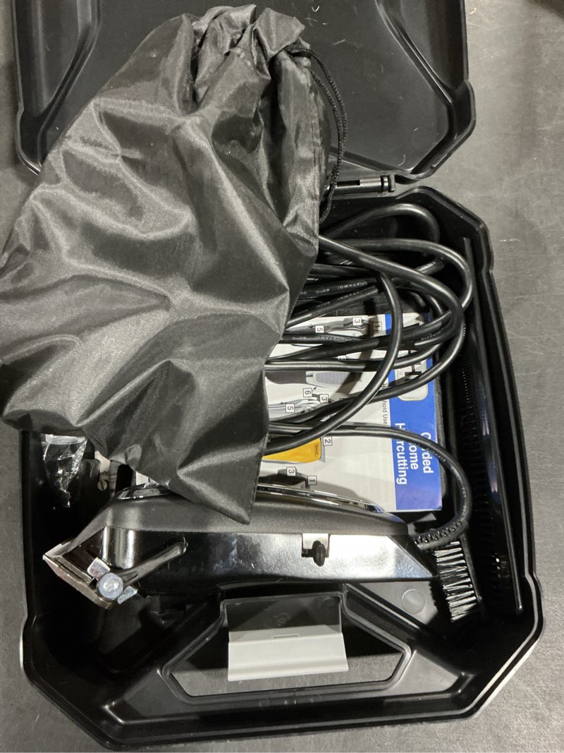 Condition photo showing Good Condition for Wahl Clipper USA Deluxe Corded Chrome Pro, Complete Hair and Trimming Kit, Includes Corded Clipper, Cordless Battery Trimmer, and Styling Shears, for a Cut Every Time - Model 79524-5201M 25 Piece Set