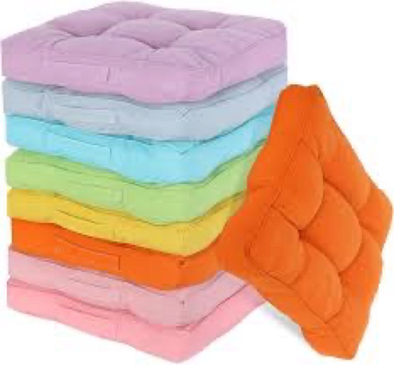 Gerrii 8 Pieces Floor Cushions for Kids Classroom Flexible Floor Seating Cushions Floor Pillows for 