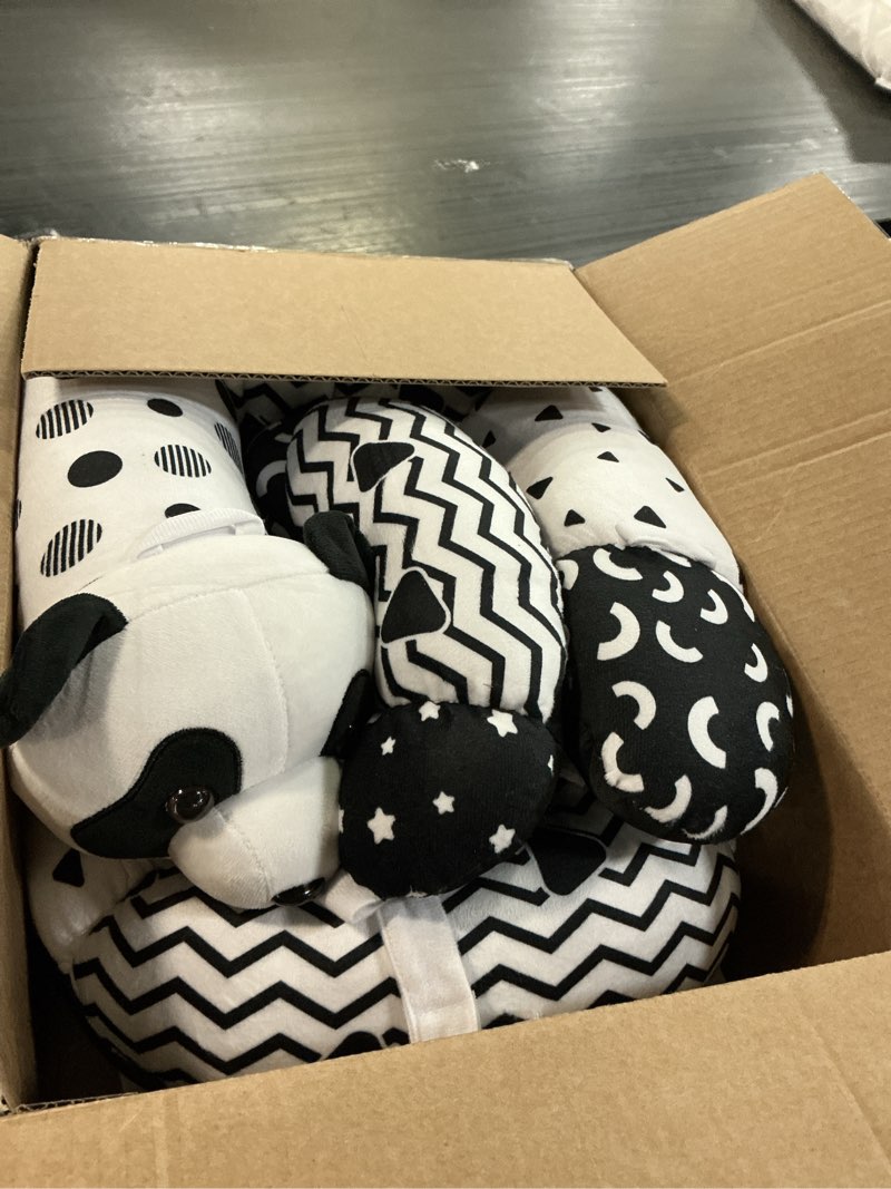 Condition photo showing Good Condition for aila+aiden 2-in-1 tummy time mat and seated support with two toys – for newborns and babies – includes detachable cushion for supervised play & head/neck development (black/white)