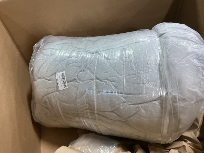 Condition photo showing Good Condition for Headboard Pillow Queen, Large Triangular Wedge Headboard Pillow for Reading and Resting, Backrest Positioning Support Pillow with Removable Cover (Light Grey) Light Grey Queen