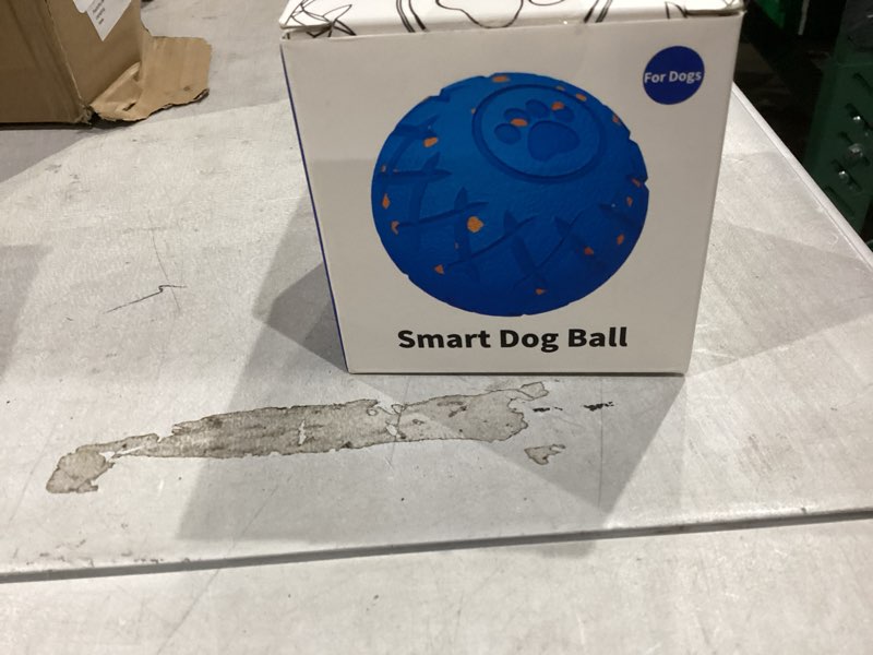 Condition photo showing New/Like New for interactive dog ball, moving, bouncing and rotating, silent foam material, ip54 waterproof rating, smart active rolling, stimulation toys for medium and to keep them busy