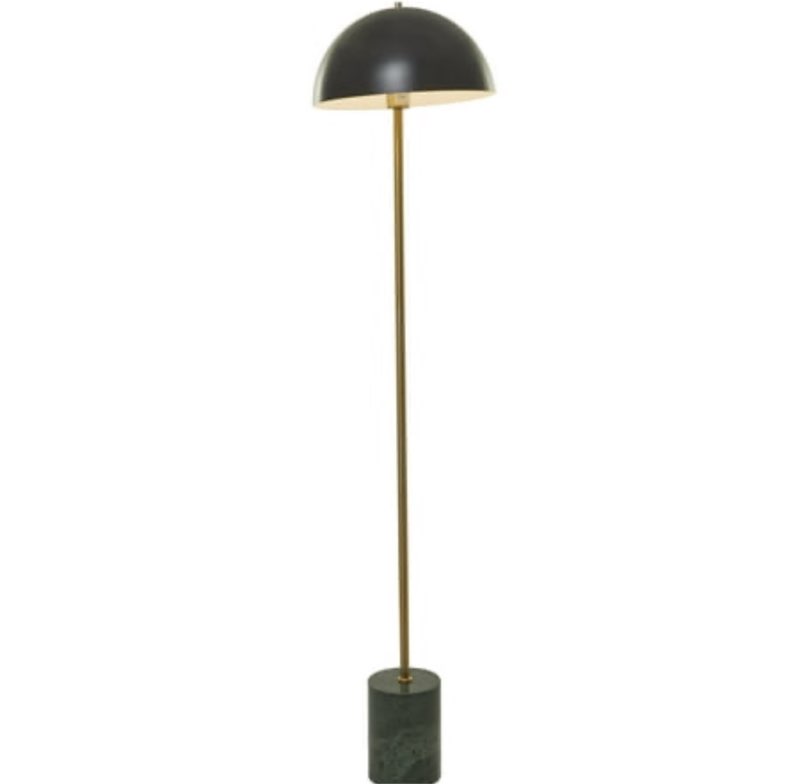 DecMode 14 W  62 H Metal Contemporary Floor Lamp  Black  1-Piece
