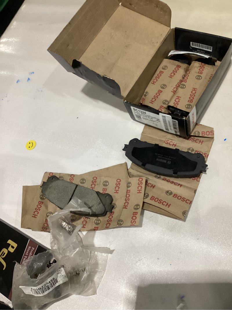 Condition photo showing As Is for BOSCH BC1324 QuietCast Premium Ceramic Disc Brake Pad Set - Compatible With Select Lexus NX200t, NX300h, RX350, RX450h; Toyota Highlander, Sienna; FRONT