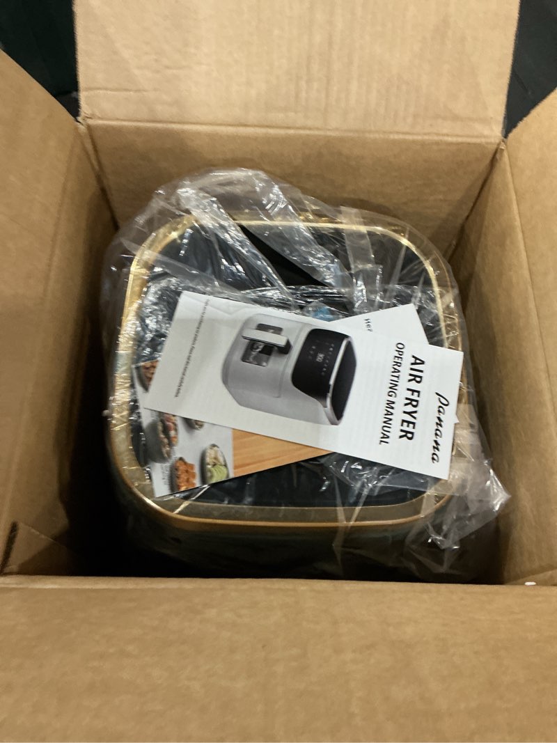 Condition photo showing New/Like New for Panana 8QT Large Air Fryer Compact, 8 Preset Menus Airfryer, One-Touch Digital Control Presets, Touchscreen Display, Dishwasher Safe, Nonstick, Fit for Family (Green)