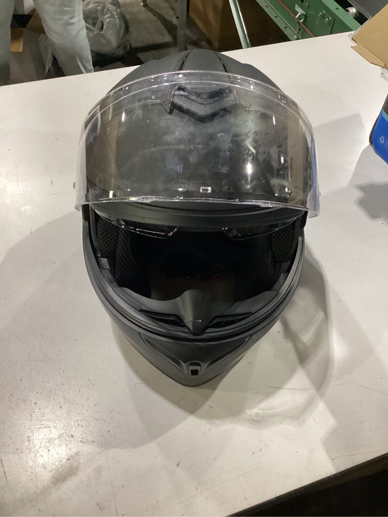 Condition photo showing Good Condition for sena outrush r bluetooth modular motorcycle helmet with intercom system (matte black, xxl) xx-large outrush r matte black