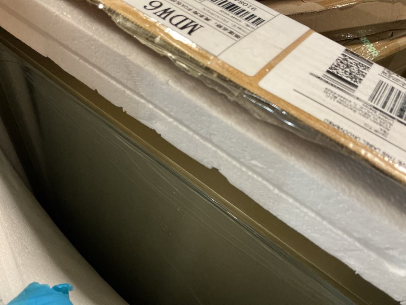 Condition photo showing New/Like New for LED Bathroom Mirror, 20x28 Inch Frontlit & Backlit Gold Framed Lighted Mirror,Wall Mouted Vanity with Lights,Double Lights Strips,Anti Fog Stepless Dimmable White/Warm/Natural Gold -3 Color 20"L x 28"W