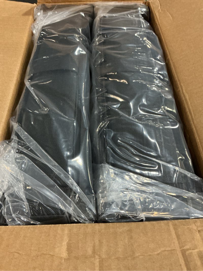 Condition photo showing New/Like New for stadium seats for bleachers with back support, bleacher chairs with backs and cushion wide, portable folding seats with magnetic bottom strips, includes shoulder strap - black (1, black) black 1 pack