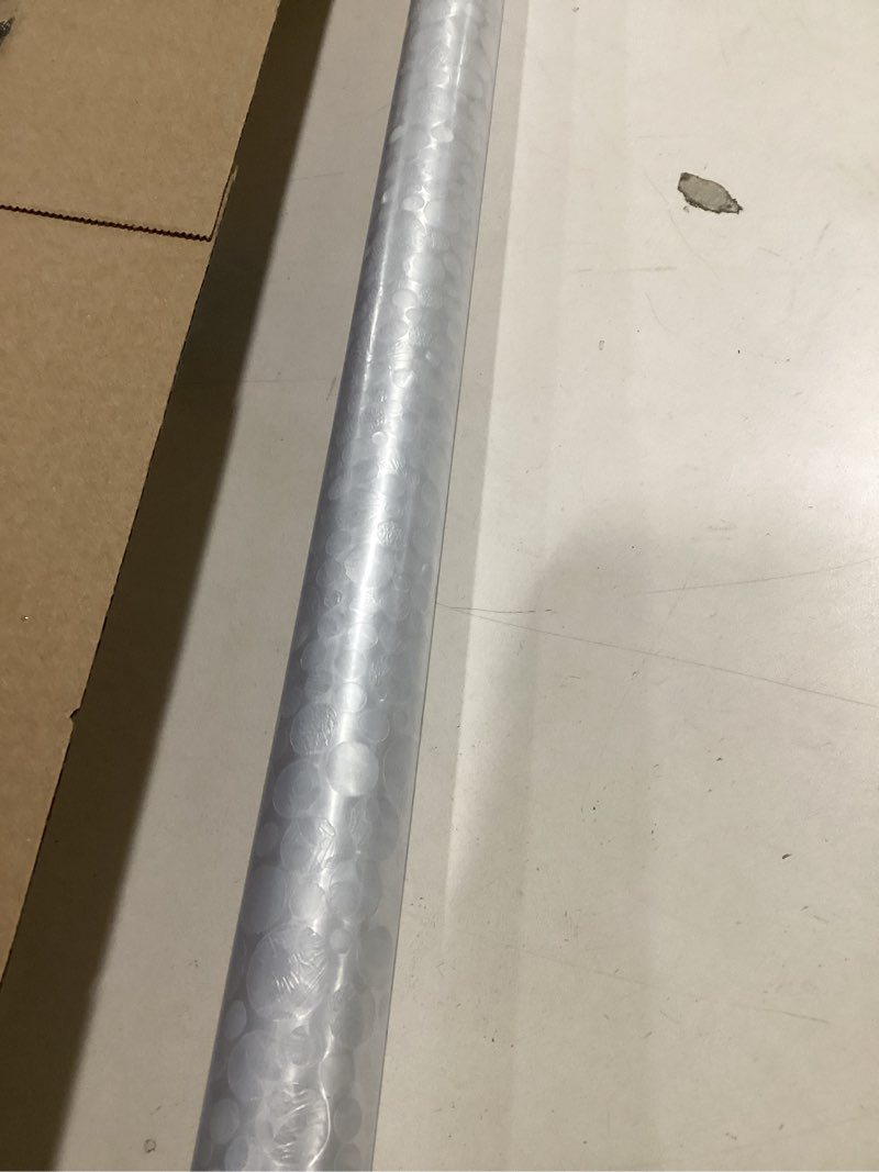 Condition photo showing Good Condition for Stained Glass Window Film Rainbow Window Privacy Film,Iridescent Transparent Buble Decor Static Cling 91% UV Heat Blocking Window Sticker for Home(35.4X78.7 Inch) Rainbow 35.4*78.7 Inches