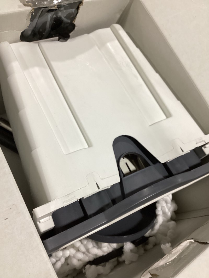 Condition photo showing As Is for kitchen details 360 deluxe self-wringing mop with detachable bucket