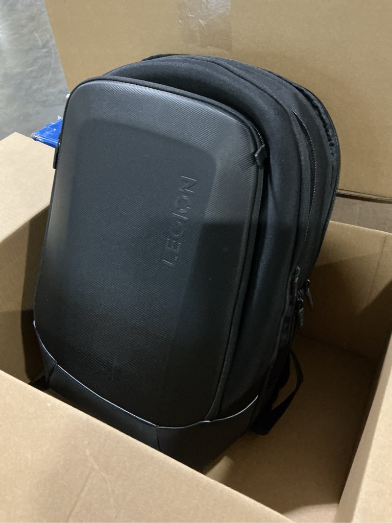 Condition photo showing As Is for Lenovo - Legion 17” Armored Backpack – Gaming Laptop Bag – Double Layered Protection – Dedicated Storage Pockets – Durable Pack with EVA Front Shield