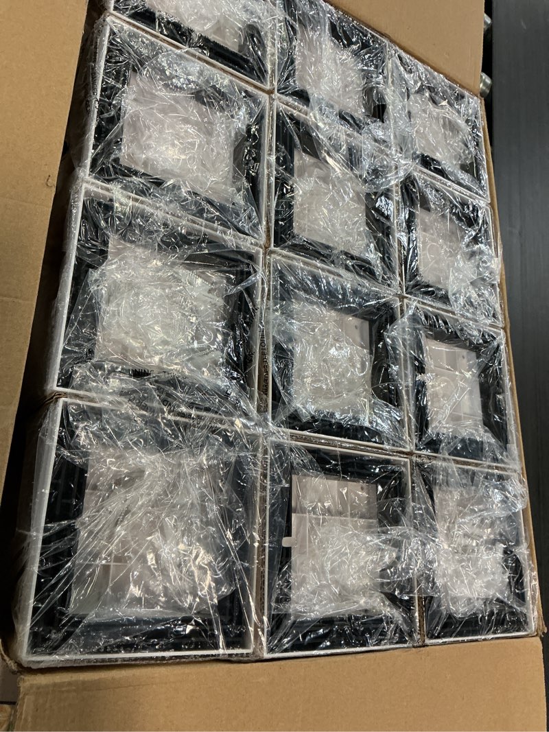 Condition photo showing New/Like New for fence post solar lights, crackle glass solar post cap lights, 20 lumens, warm white & rgb automatic cycling 2 modes for 3.6x3.6 4x4 4.5x4.5 5x5 vinyl wooden posts decoration, white (12 pack) white 12 pack