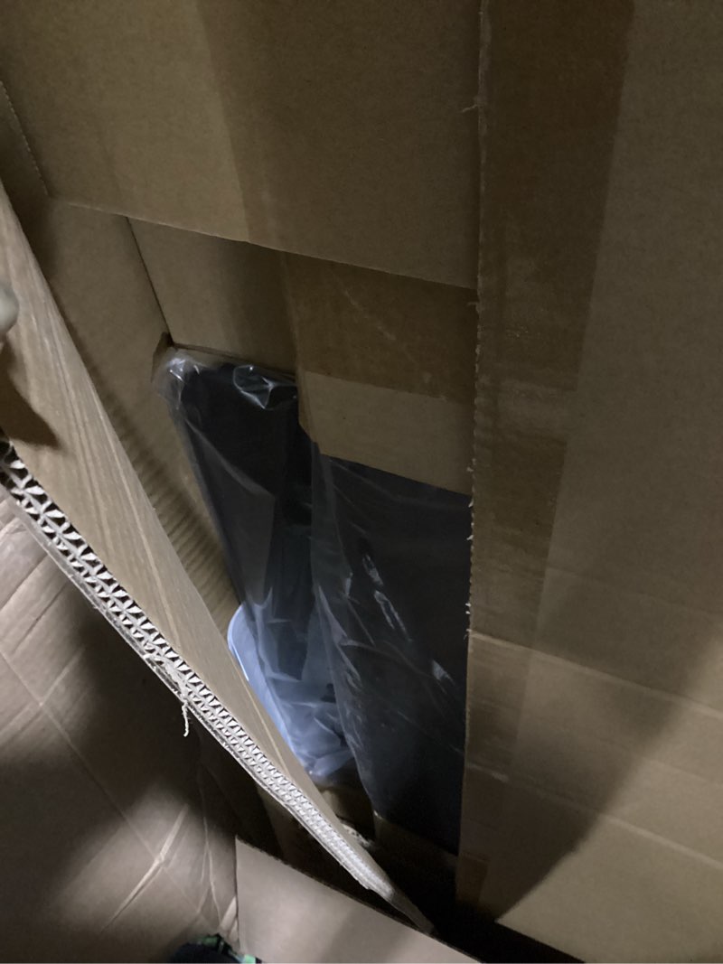 Condition photo showing As Is for Heavy-Duty Rolling TV Stand for 32–85" Screens — Supports 187 lbs (154 lbs TV + 33 lbs Shelf), Stable Mobile TV Cart with Shelf & Locking Wheels, Floor TV Stand, Max VESA 600x400, Black 32–85 Inch Screens