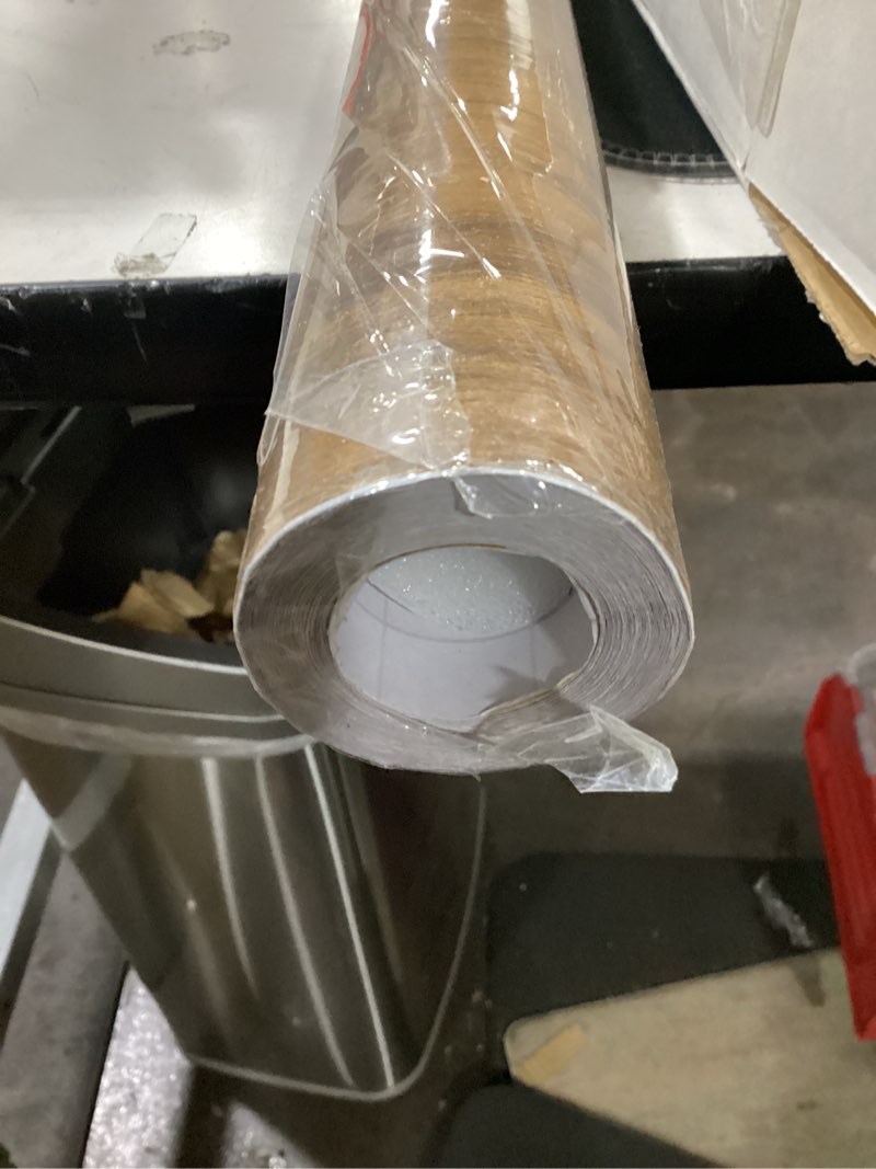 Condition photo showing Good Condition for cosnight 23.6" ×236" wood grain wallpaper peel and stick vinyl film self adhesive decor wall paper for cabinet drawer shelf liner easy to clean 23.6" x 236" brown