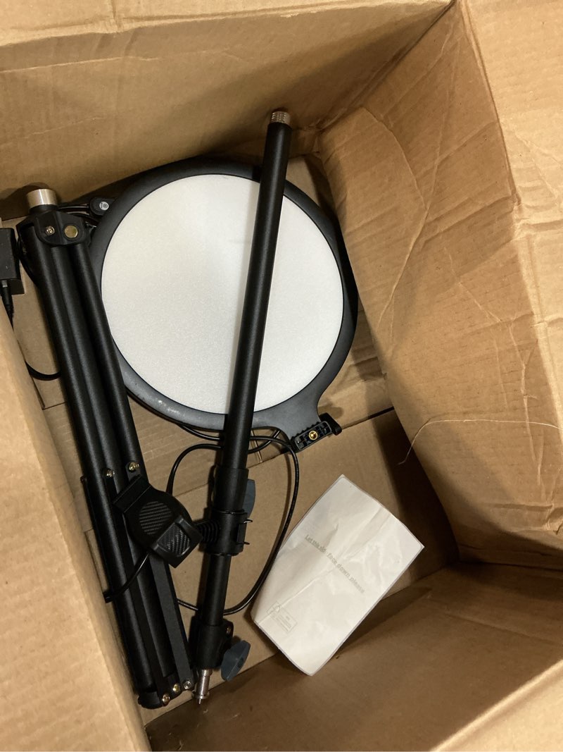 Condition photo showing As Is for weilisi 10.5" ring light with 69" tripod stand and phone holder kit, full-screen zoom lighting for video recording, makeup, live stream, dimmable led selfie ring light tripod for iphone with remote