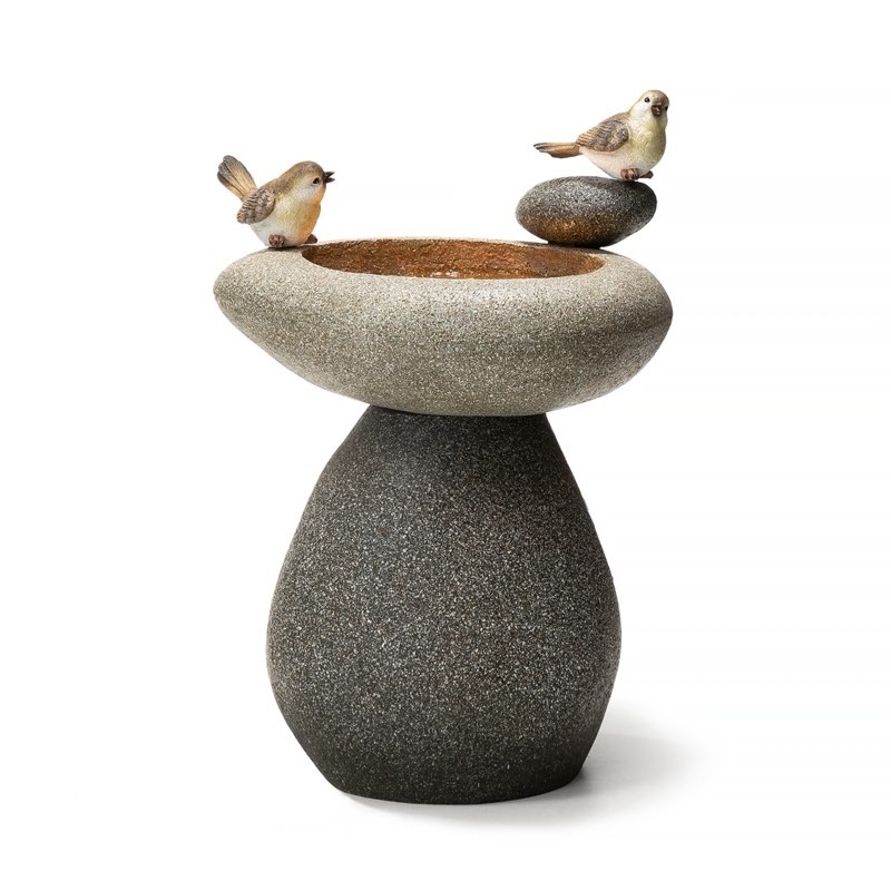 Cherles Outdoor Weather Resistant Floor Fountain with Light