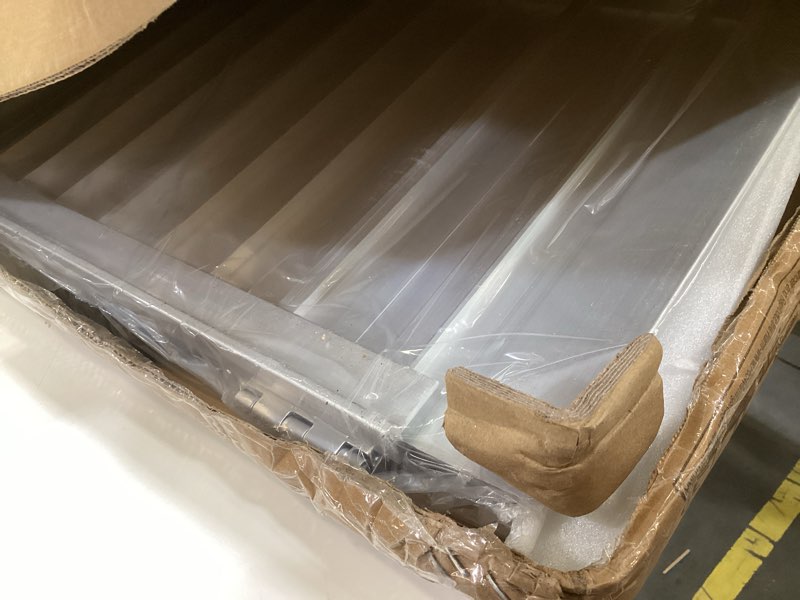 Condition photo showing As Is for fachnuo 2 feet portable wheelchair ramp, non-skid aluminum handicap ramps with handle, folding threshold wheel chair ramp for home steps, stairs, entry, threshold, doorways, scooter, 800lbs capacity aluminum 2ft(using height 2-6'')