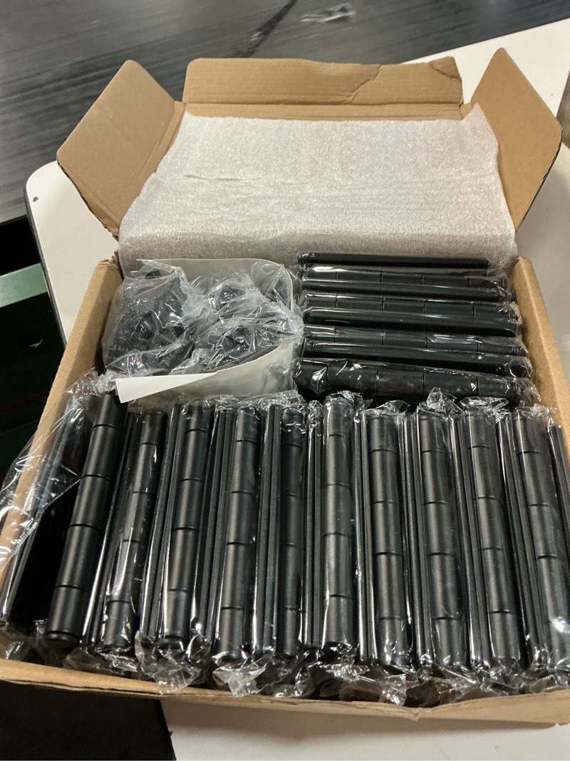 Condition photo showing New/Like New for (pack of 30)(haidms 3 pack stainless steel ball bearing hinges 3.5 inch black door hinges, square corner heavy duty hinges for interior exterior doors no squeak and non removable pin square corner matte black-3pack