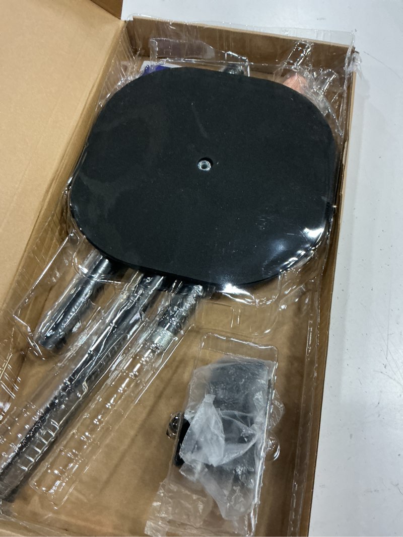 Condition photo showing Good Condition for hair dryer stand, 1.68m height adjustable blow dryers holder, ultra stable holder with 360° rotating, universal clips, work with all dryer, floor dryer stand for salons or home use floor hair dryer stand