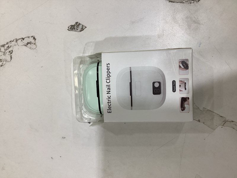 Condition photo showing New/Like New for Electric Nail Clipper, 2026 Improved Nail Clippers Set, Includes an Automatic 2-in-1 Nail Clippers (with LED Light & Storage Box), an Oblique Nail Clippers, Ideal for All Your Nail Care Needs - Green Green + Bbrown