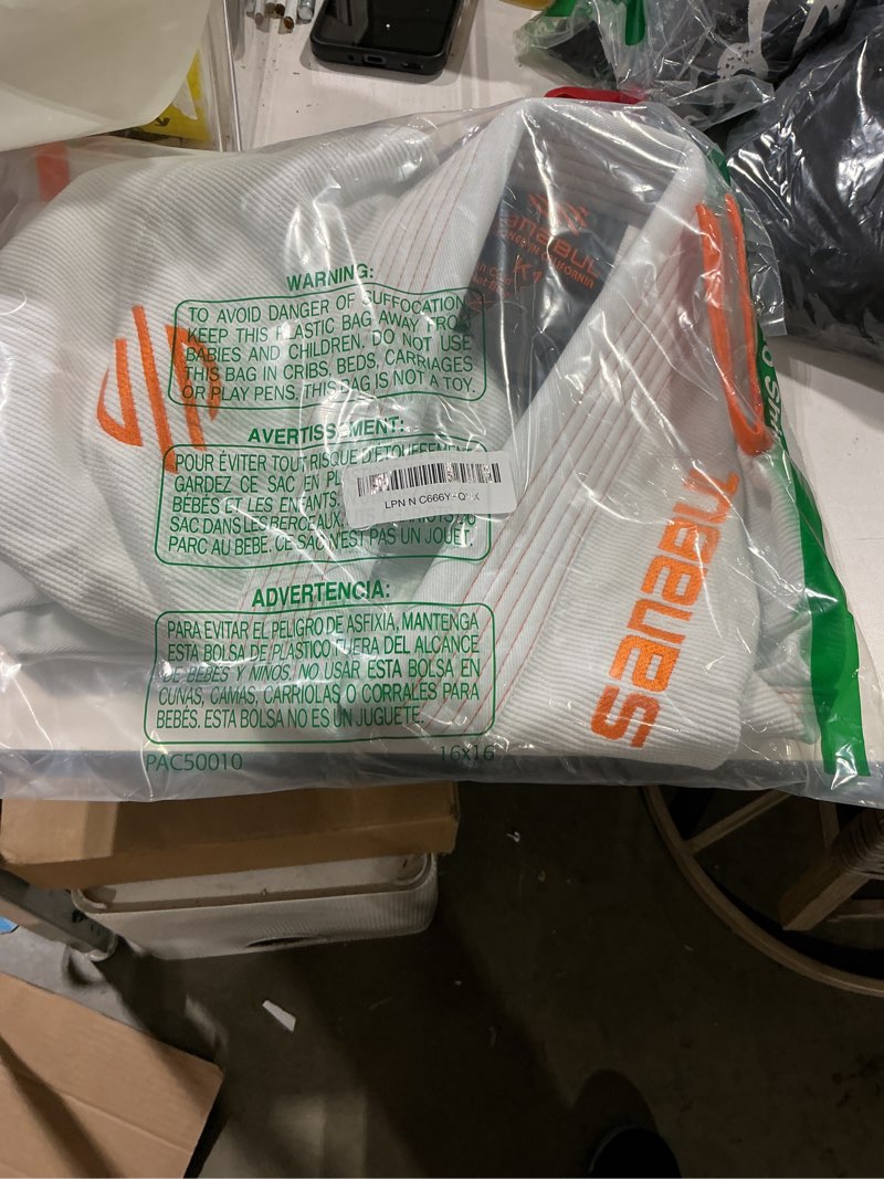 Condition photo showing Good Condition for sanabul highlights pro brazilian jiu jitsu gi premium bjj gi ibjjf competition white a0