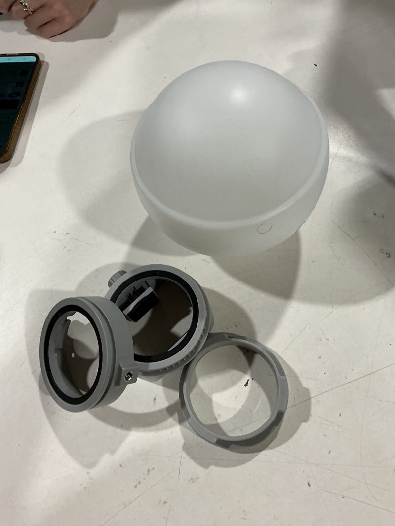 Condition photo showing Good Condition for godox ml-cd15 diffusion dome w/3 adapters, flash light diffuser, fit for godox v1 pro v1 ad100 pro ad200pro ad300pro ad400pro v860iii v860ii v850iii tt685ii tt600 tt600s ad200 ml60ii bi ml30 ml60, etc