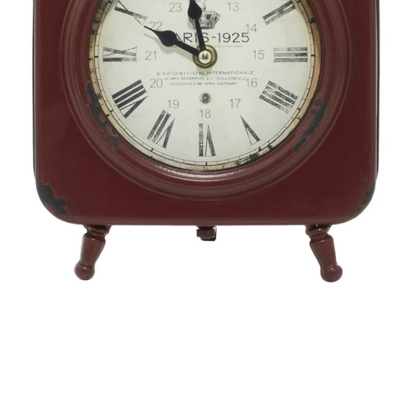 decmode 10  multi colored metal clock with ring top 