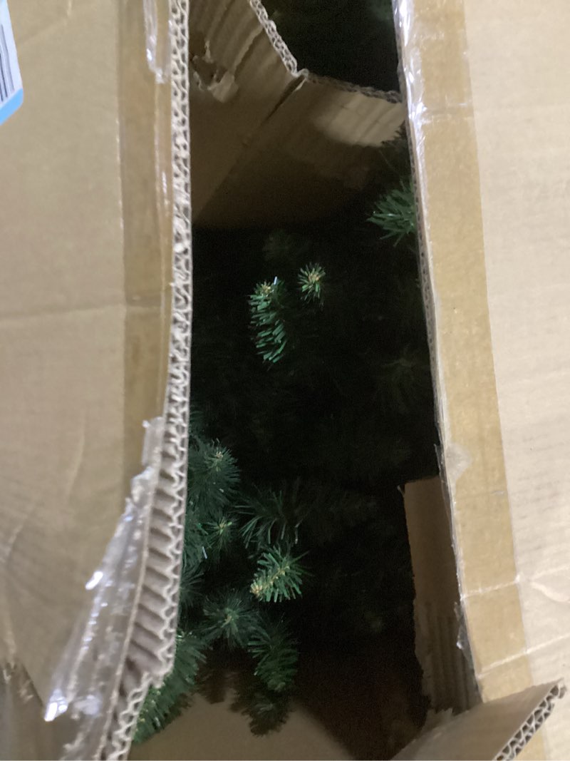 Condition photo showing Good Condition for 60in. Large Christmas Wreath - Artificial Spruce Wreath with 300 LED Lights and 996 Realistic Branch Tips - Indoor/Outdoor Christmas Decorations for House, Front Porch, Mantel, or Wall by Elf Stor 60-Inch