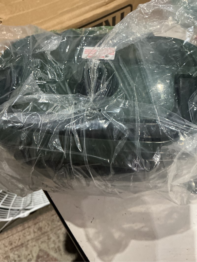 Condition photo showing As Is for travelisimo electric lunch box for adults 100w heated lunch box for men 1.5l stainless steel portable food warmer, 12/24/110v for travel & work, loncheras electricas para calentar almuerzo dark green