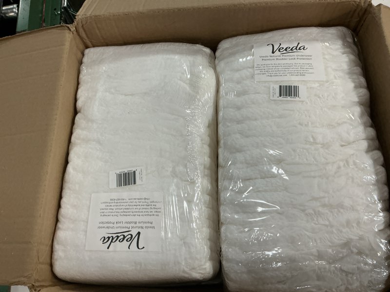 Condition photo showing New/Like New for veeda natural adult incontinence underwear for women - postpartum underwear for bladder leakage protection - disposable underwear with maximum absorbency - small/medium size - 24 count small/medium, 24 count