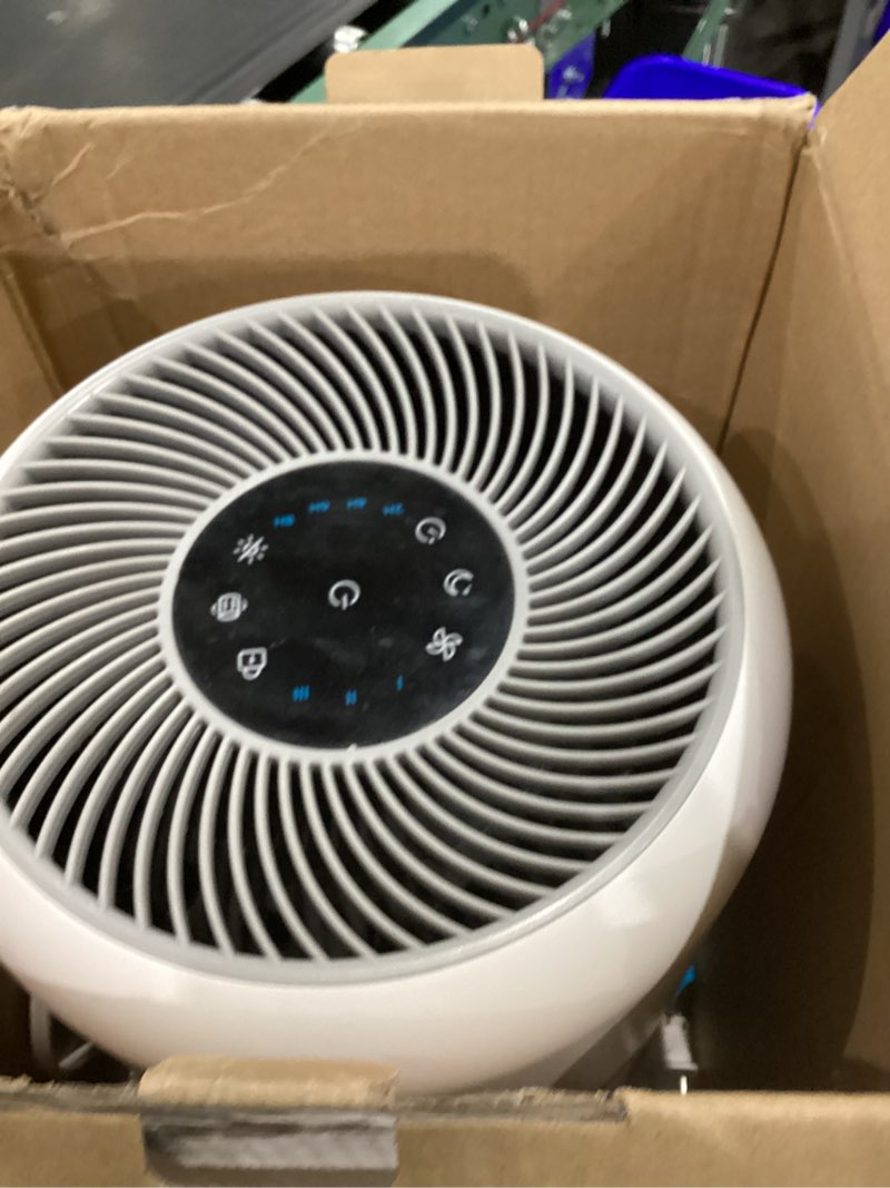Condition photo showing Good Condition for levoit air purifier for home allergens pet hair in bedroom, covers up to 1073 ft² by 56w high torque motor, aham verifide, 3-in-1 filter with hepa sleep mode, remove dust smoke odor, core300-p, white white core 300-p 1pack