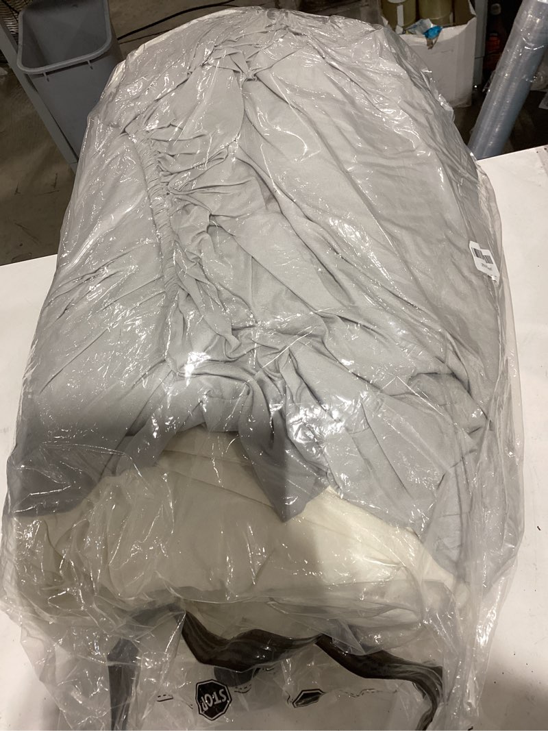 Condition photo showing Good Condition for king size comforter set- 7 pieces prewashed bed in a bag king bedding sets | soft all season comforter with sheets, pillow shams & pillowcases,white snow white king(102"x90")