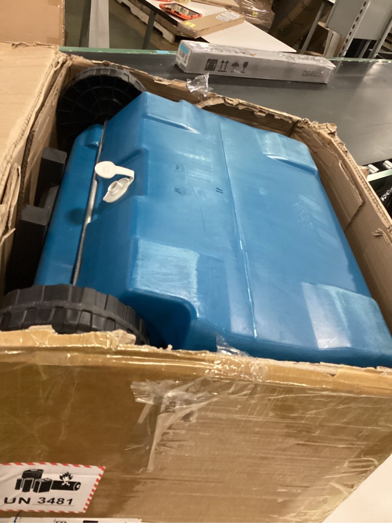 Condition photo showing Good Condition for Coleman 60qt Rolling Cooler with Wheels, Insulated Portable Wheeled Chiller with Ice Retention, Made in USA