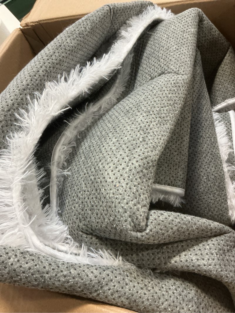 Condition photo showing Good Condition for HOMBYS Shaggy Area Rug 12x15 Feet, Ultra Fuzzy Large Plush Faux Fur Carpet for Living Room Bedroom, Non-Skid Fuzzy Rug for Kids Playroom Home Decor 12x15 ft White