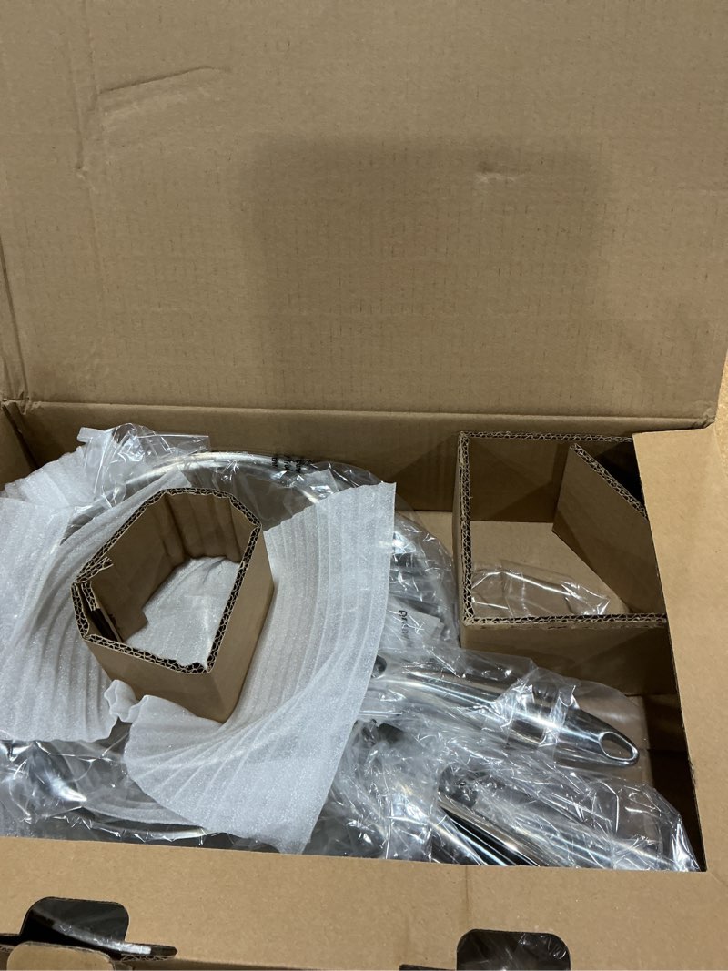 Condition photo showing New/Like New for verel stainless steel frying pan set 3 piece - 8 inch, 10 inch and 12 inch fry skillet stainless steel pan, dishwasher and oven safe cookware 3-piece (8 inch, 10 inch & 12 inch)