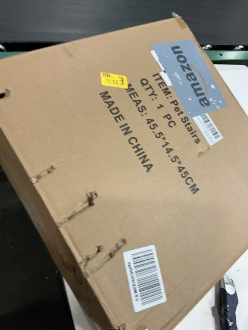 Condition photo showing New/Like New for Dog Ramp for Car 63" Long & 17" Wide Portable Dog Ramps for Large Dogs with Non-Slip Rug Surface Dog Car Ramp for SUV Car & Truck, Folding Dog Ramp Up to 250LBS