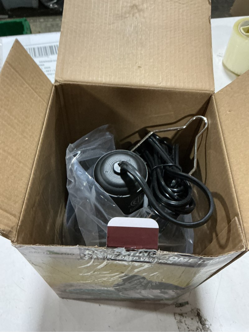 Condition photo showing Good Condition for repti zoo 5.5 inch deep dome lamp cap lamp fixture,optical reflection cover for reptile glass terrariums