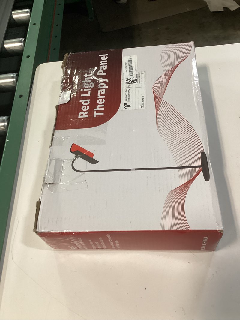 Condition photo showing New/Like New for red light therapy for body face, infrared light therapy lamp with adjustable stand, 660nm and 850nm near infrared led lights panel, red infrared lamp for full body, gift for men women black