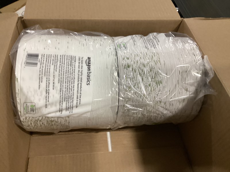 Condition photo showing New/Like New for (2 packs)amazon basics everyday paper plates, 8.62 inch, disposable, 200 count, packaging may vary