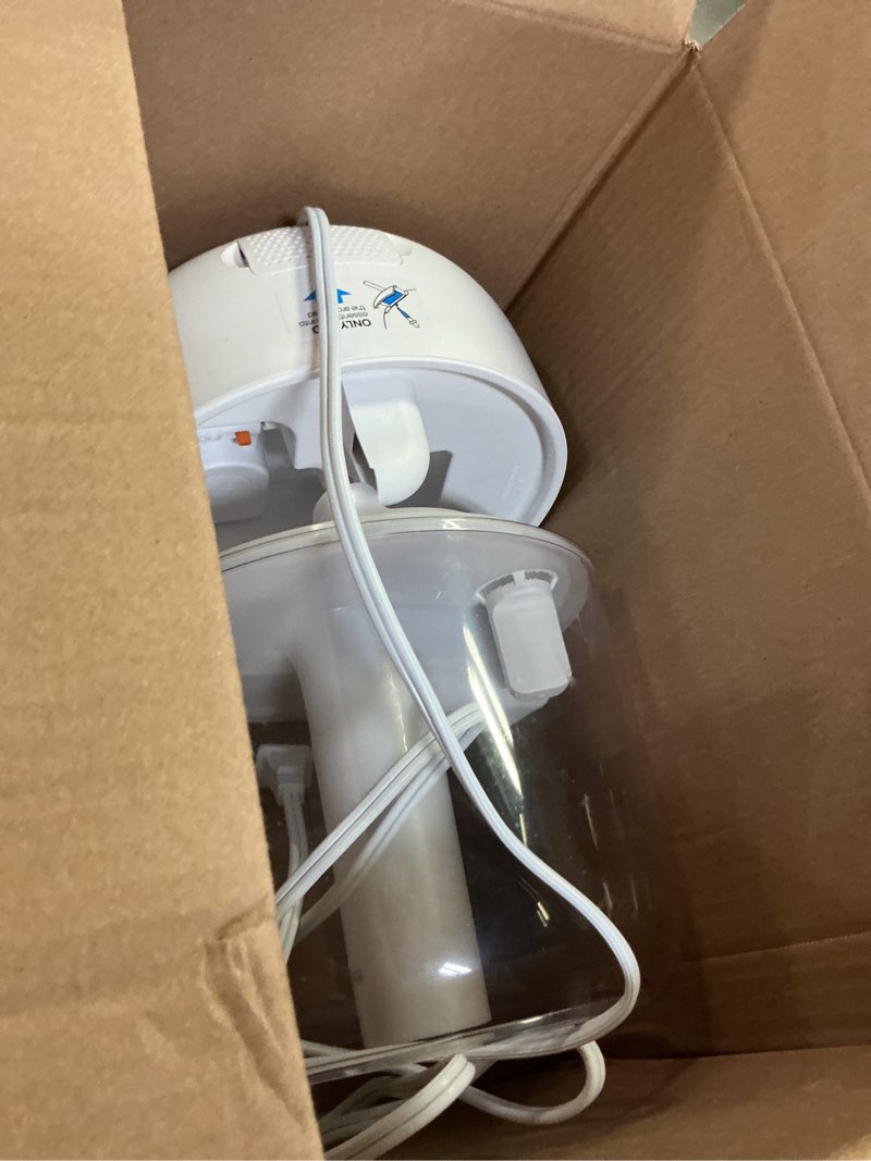 Condition photo showing As Is for dreo humidifiers for bedroom, 3l top fill 30h & 26db quiet runtime for large room, cool mist ultrasonic humidifier with humidity sensor, night light for home, baby, nursery, plants, new edition pearl white