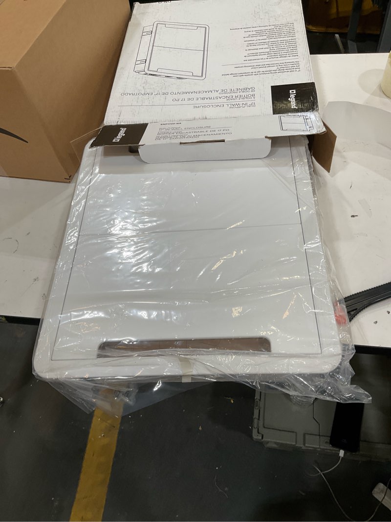 Condition photo showing Good Condition for legrand - onq cable management, in-wall media box, dual purpose structured wiring enclosure, tv home theater recessed storage box, 17 inch, white, enp1700na