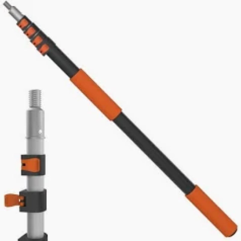 LAANPOLE Telescoping Pole, 5-20FT Aluminum Extension Pole(26FT Reach), Multi-Purpose Paint Roller fo