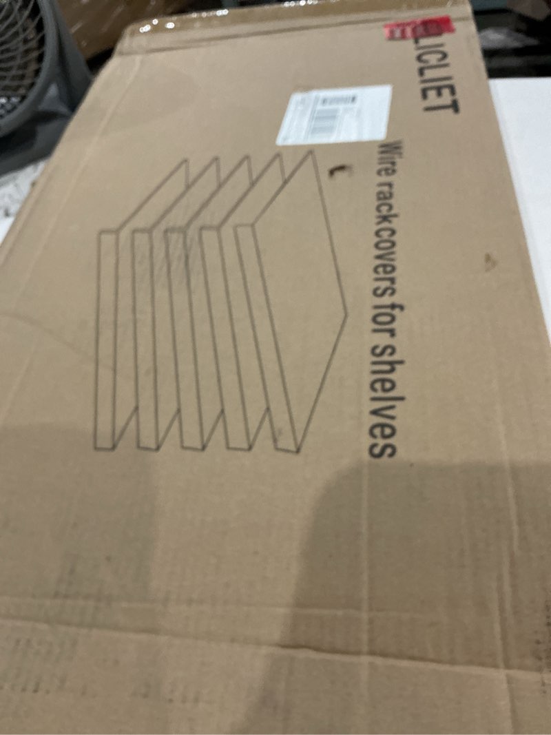 Condition photo showing New/Like New for wire rack covers for shelves, 36*12 pvc inch wires shelf cover, shelfs covers for wire shelving, easy to cut install wires shelf 0.31-inch thick moisture durable shelfs liner for kitchen, pantry white white 36w x 12d