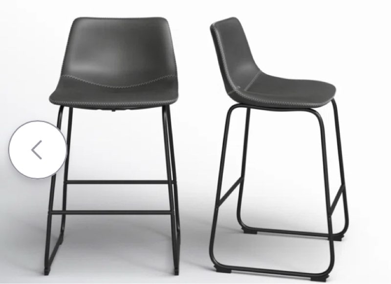 Nia Vegan Leather Side Chair (Set of 2) 