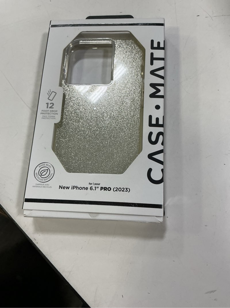 Condition photo showing New/Like New for Case-Mate Apple iPhone 15 Pro Case [Wireless Charging Compatible] - 12ft Drop Protection - Sheer Crystal Champagne Gold
