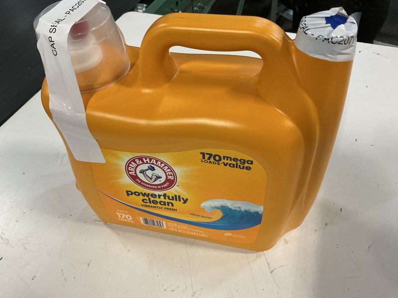 Condition photo showing New/Like New for ARM & HAMMER Liquid Laundry Detergent, Clean Burst Fresh, 170 fl oz, 170 Loads, HE Laundry Detergent Liquid 170 Fl Oz (Pack of 1)